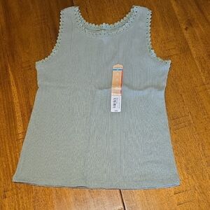 Kids' Sleeveless Tank Top in Soft Green